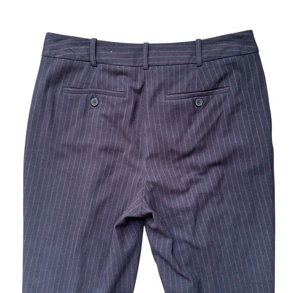 Liz Claiborne Navy Blue With Red Pin Stripes Pant Suit Set Business Size 6 - Picture 14 of 14